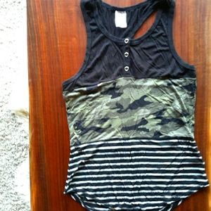 Soft stretchy pattern tank